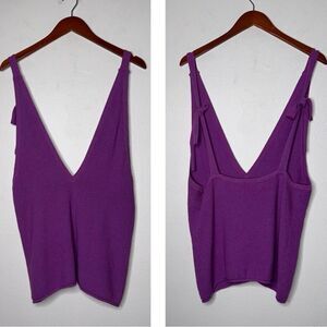 Free People Purple Sleeveless Top